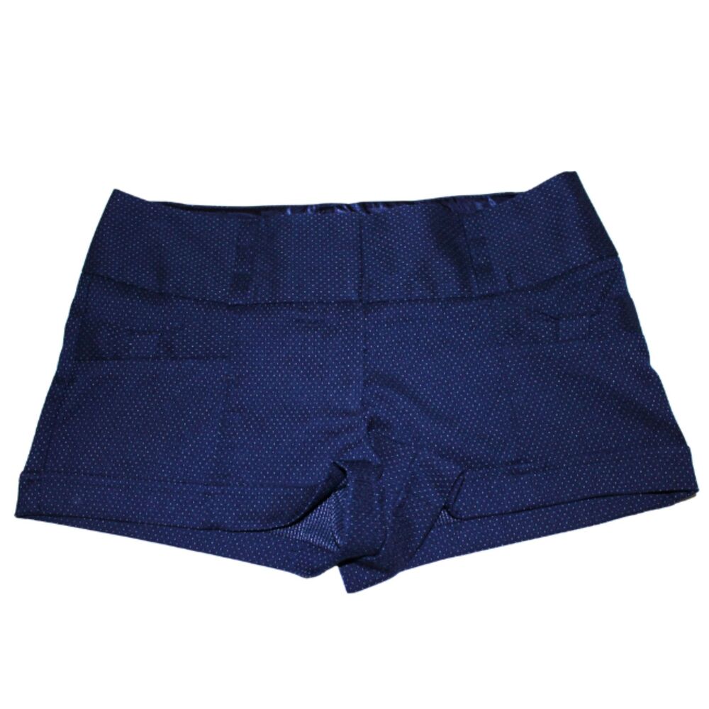 Charlotte Russe Navy Polka Dot Low Rise Shorts Size 6